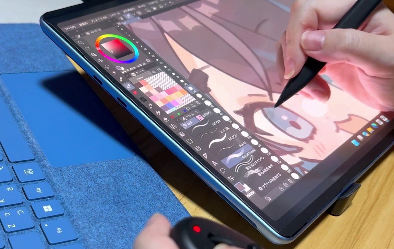 ペンの筆圧レベルや平たい形状は意外と気にならないそう