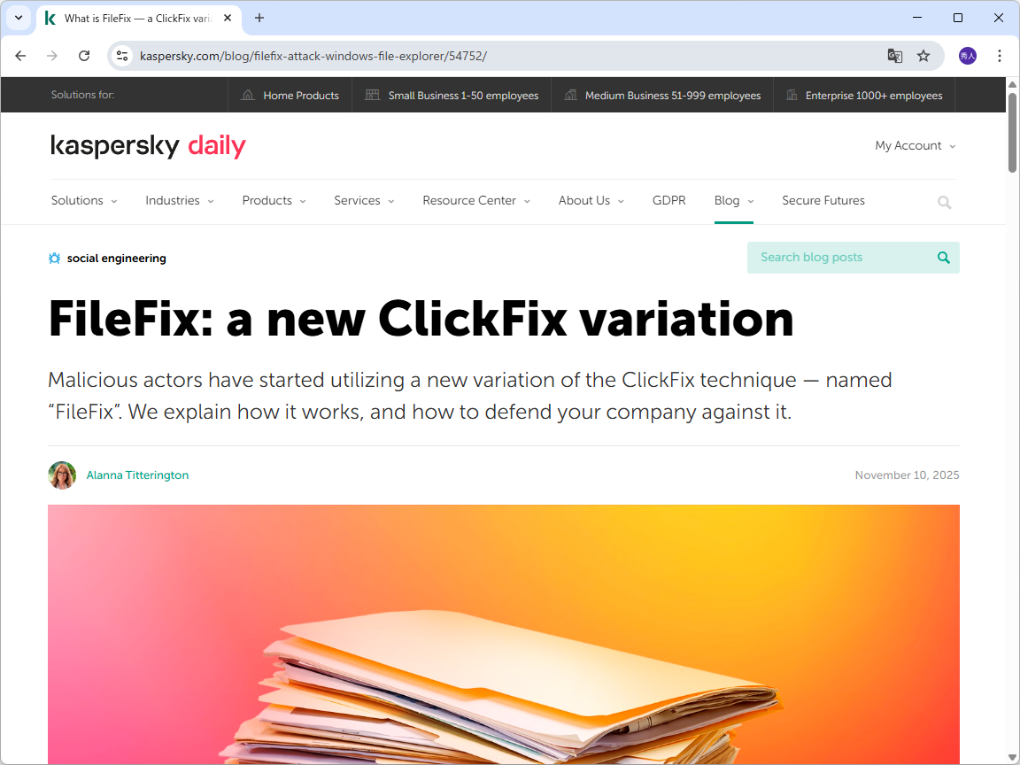 「ClickFix」で案内されるスクリプト実行方法の例