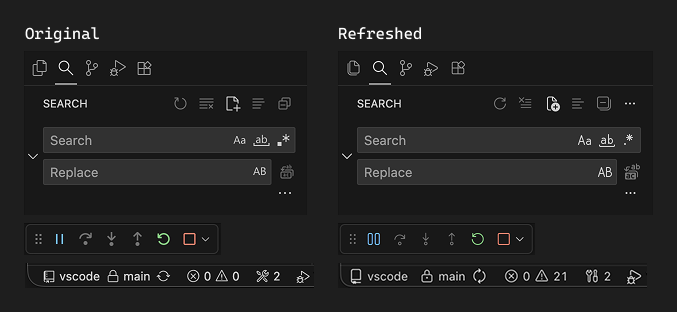 「codicon」アイコンセットを刷新
