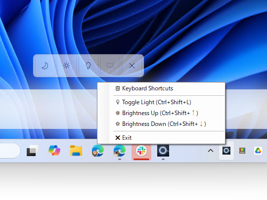 ツールバーやキーボードショートカットでコントロール