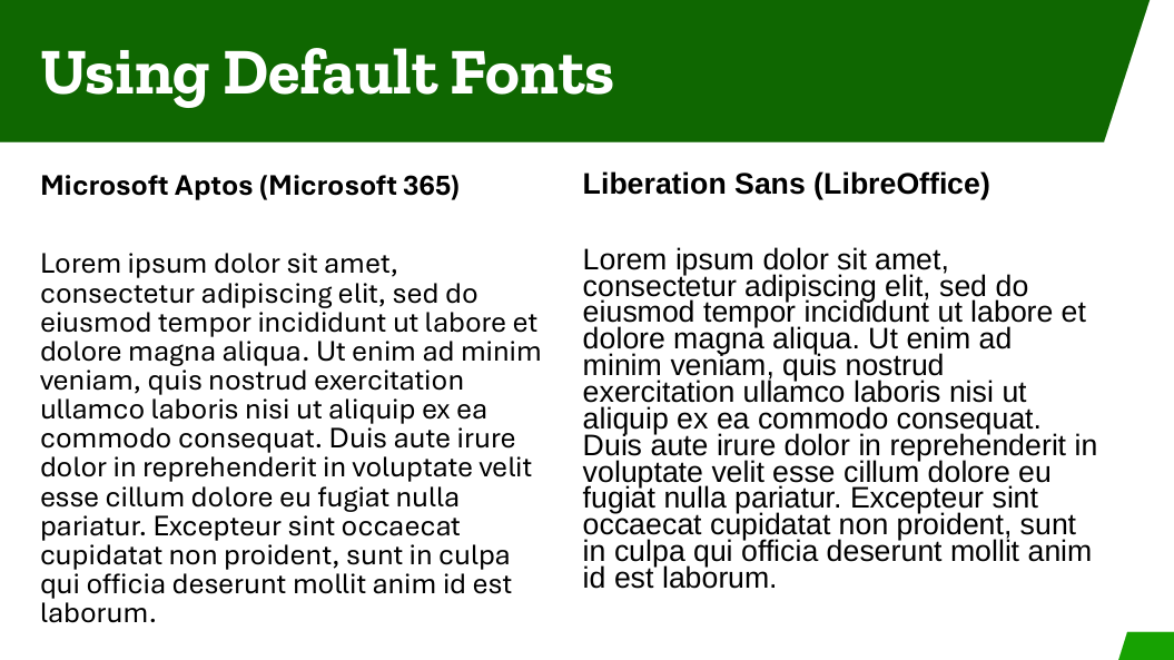 「Microsoft 365」（Office）と「LibreOffice」でフォントが違う問題