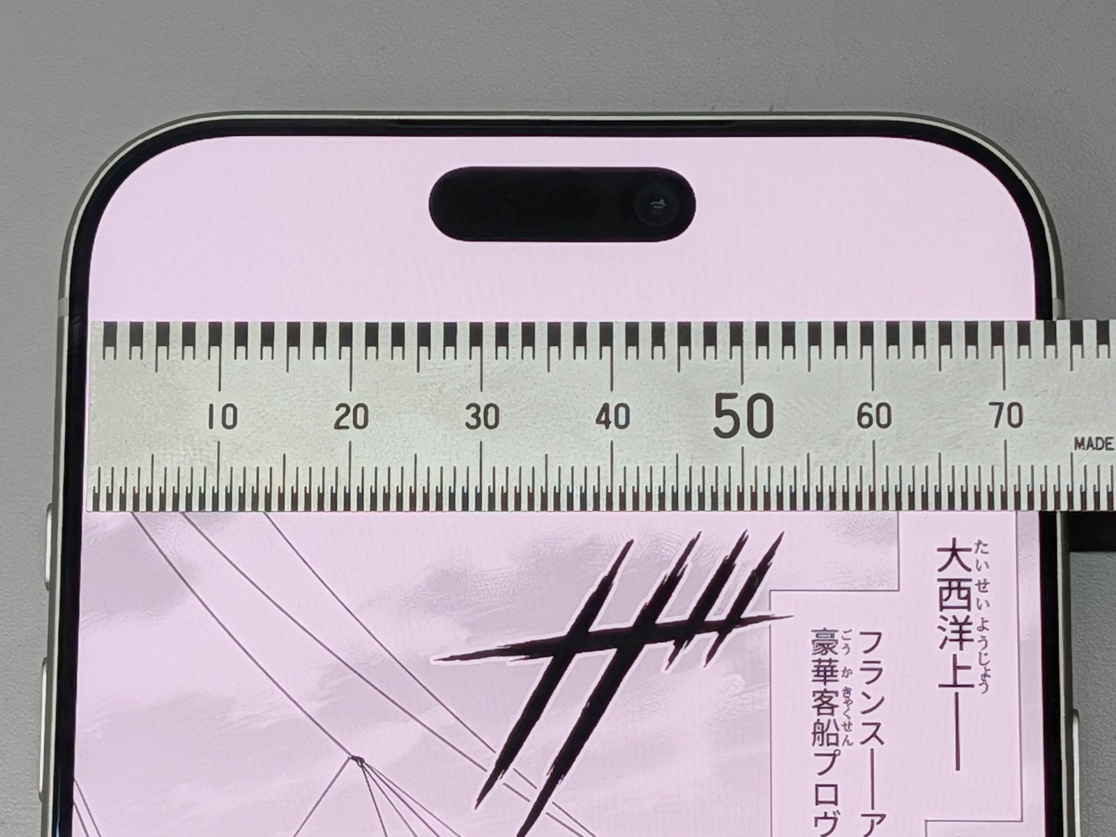 iPhone 17 Pro Maxの表示幅は72.5mm