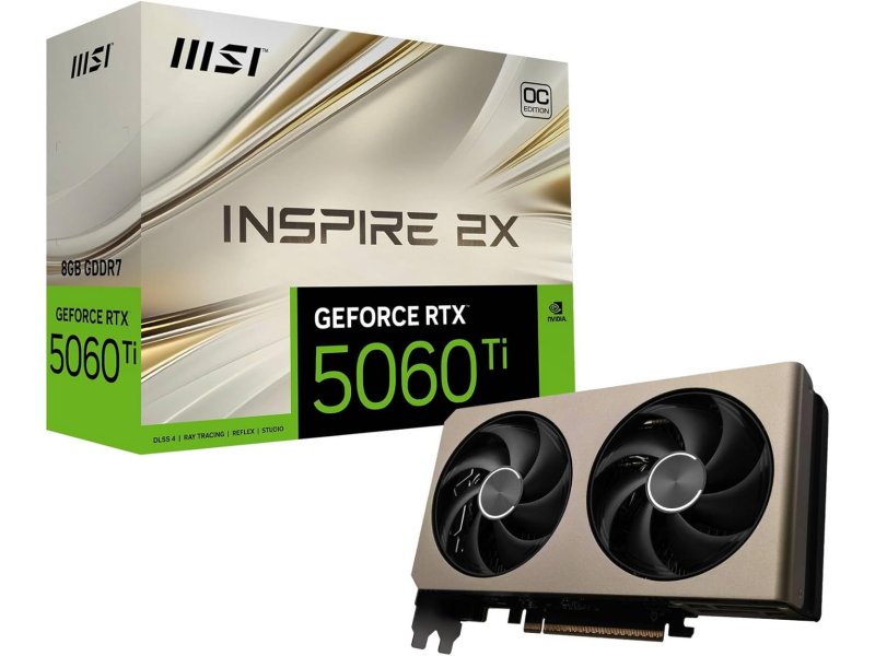 MSI GeForce RTX 5060 Ti 8G INSPIRE 2X OC VD9179