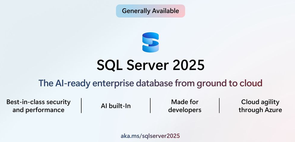 Microsoft、「SQL Server 2025」を発表
