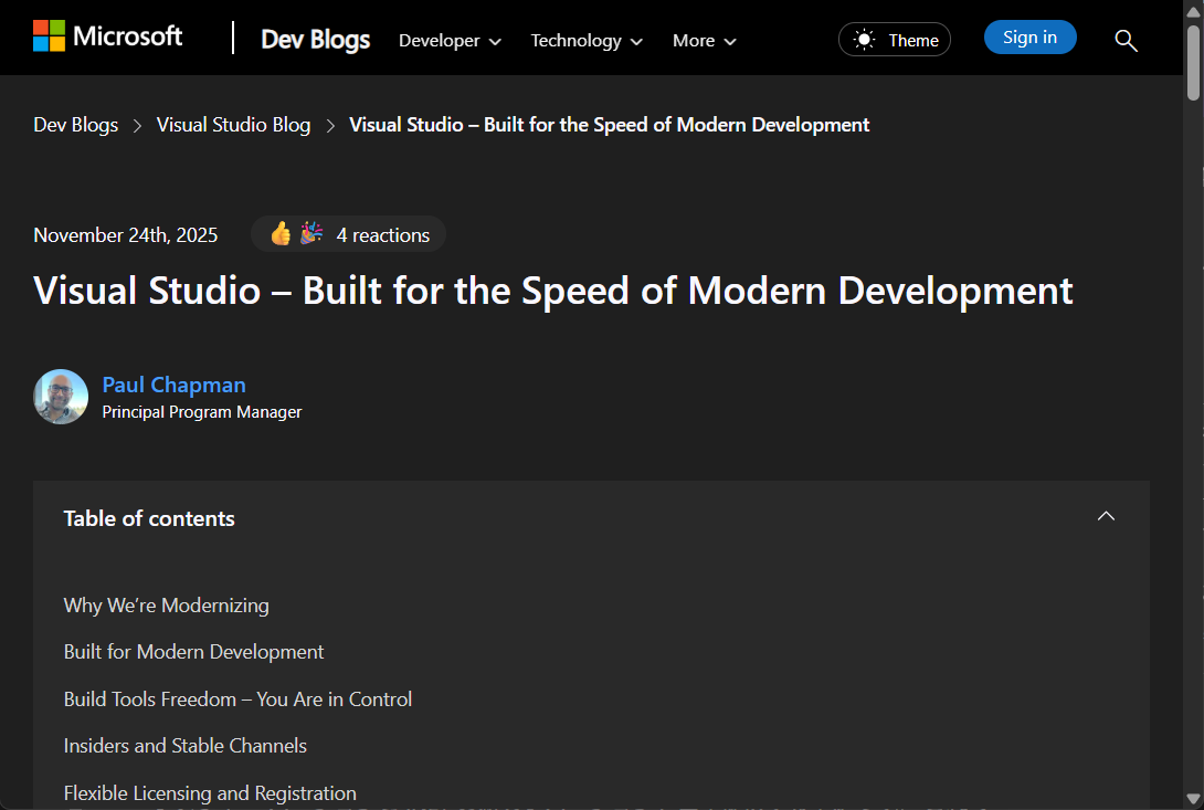 「Visual Studio 2026」のリリースサイクルが変更