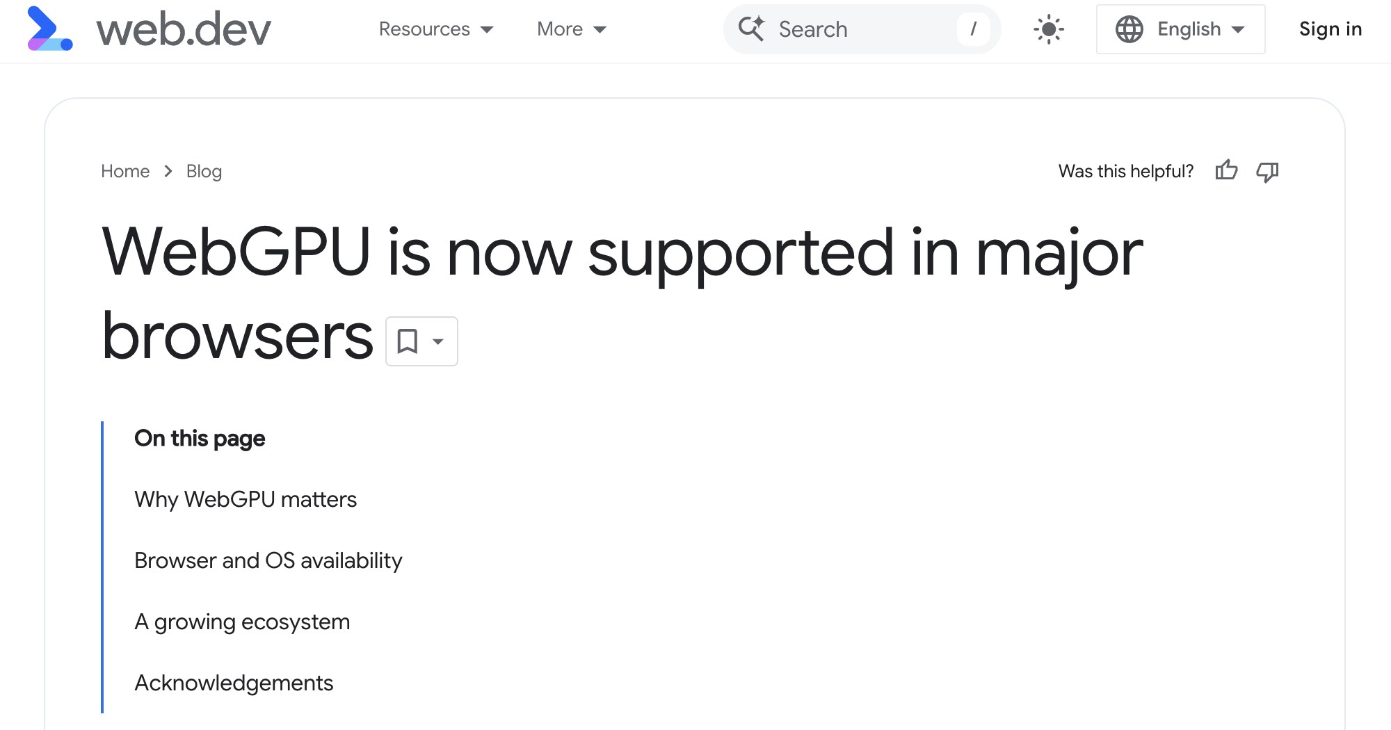 グラフィック・計算API「WebGPU」が主要なWebブラウザーをサポート