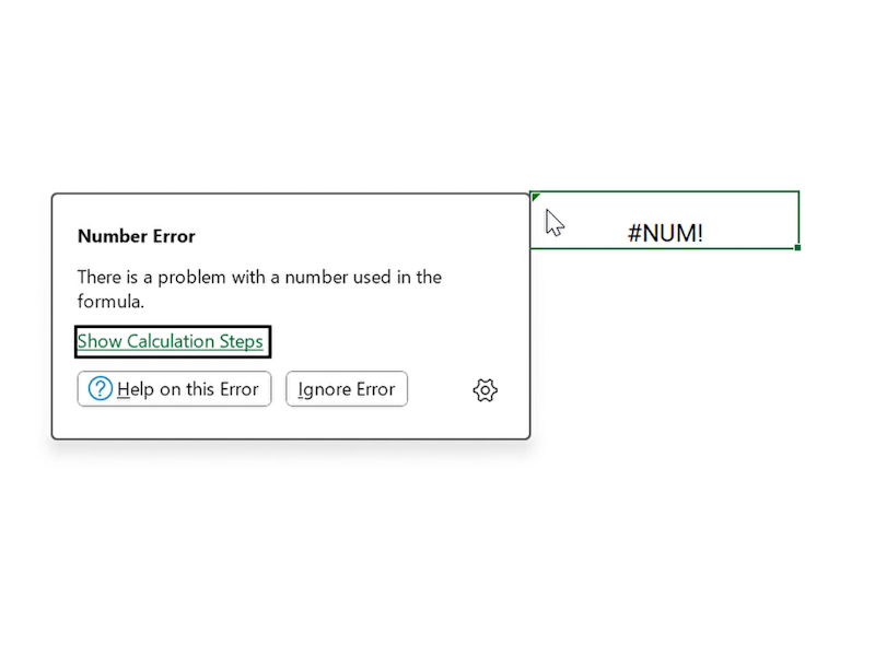 「#NUM!」のエラーカード