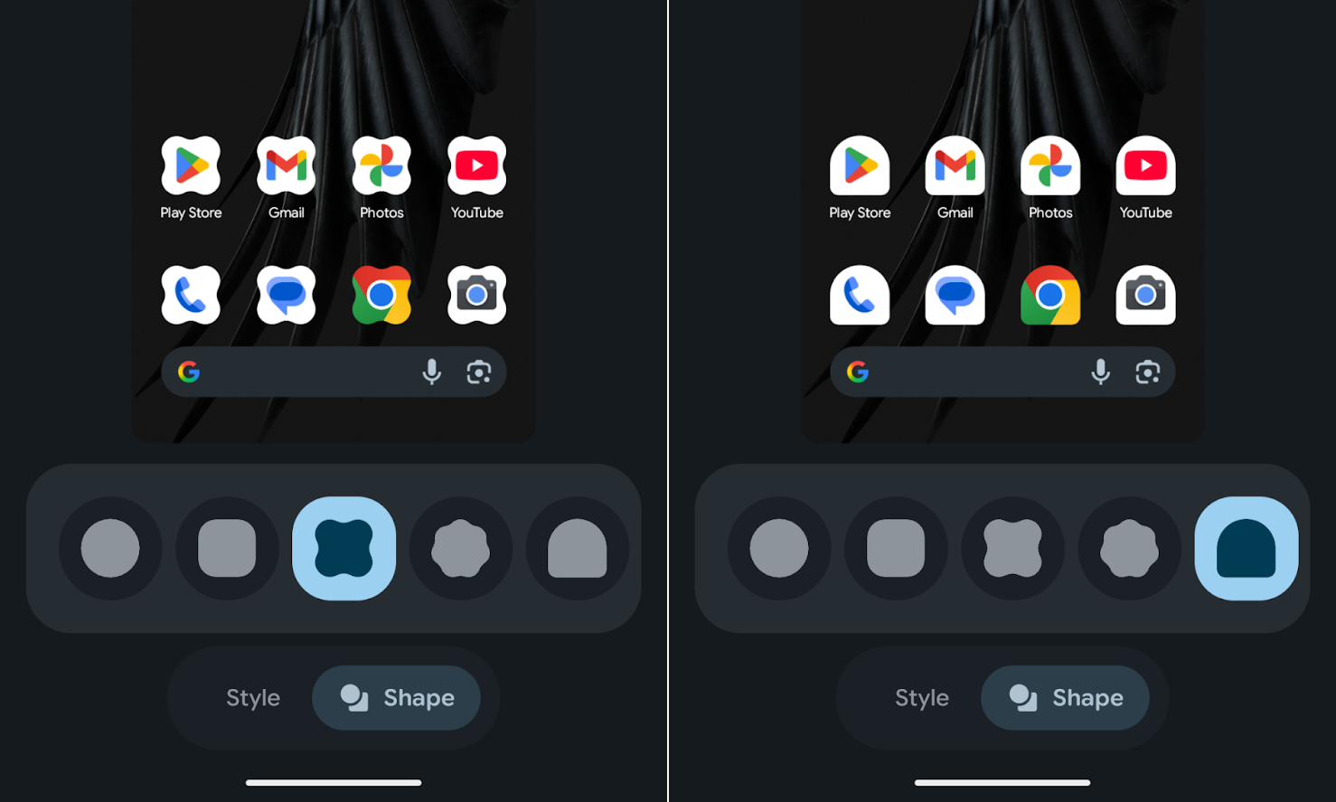 カスタムアイコン形状