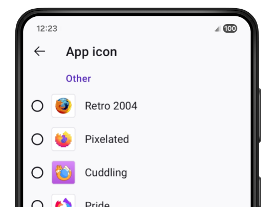 アプリアイコンをカスタマイズ