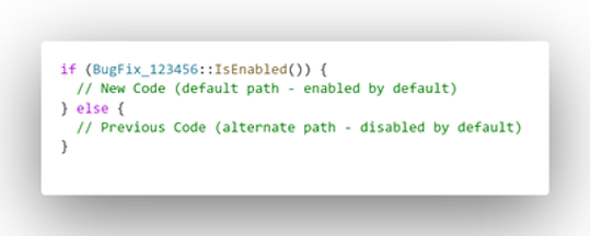 古いコードを残したまま、修正コードを追加し、フラグで切り替えられるようにする