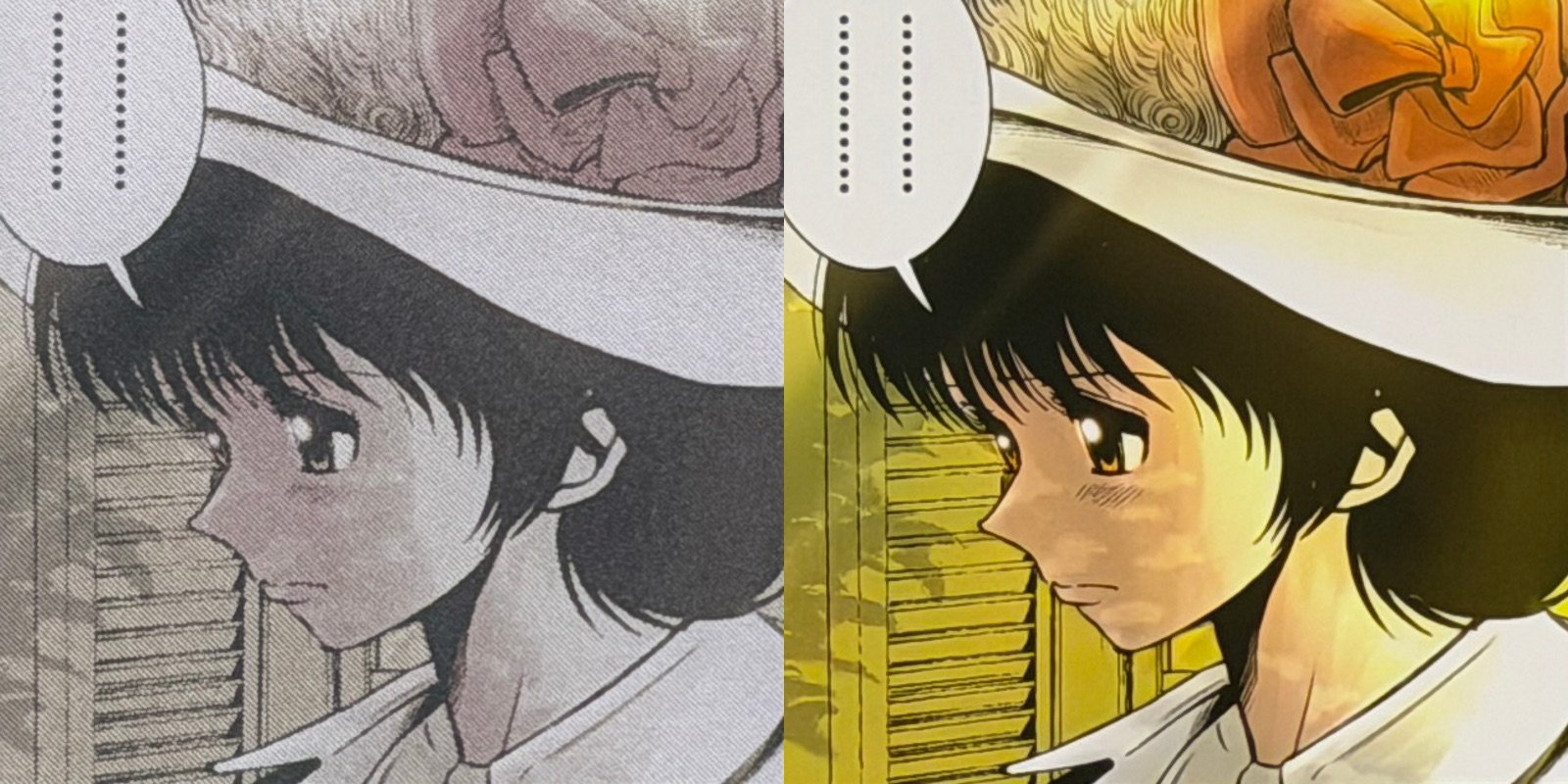 部分アップその1。色はもちろん解像度の差も明らか。画質よりも速度を優先するモードに切り替えると差はさらに広がる