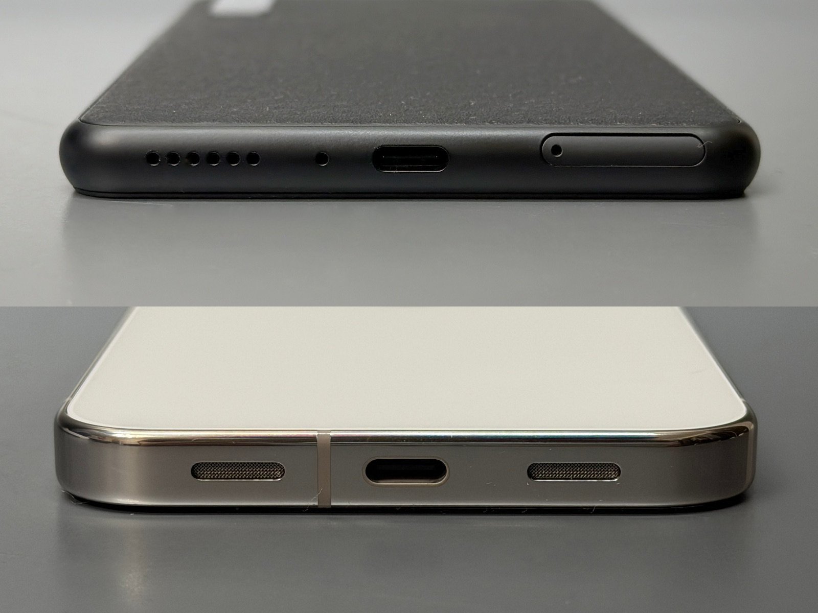 両者とも外部接続ポートはUSB Type-C。BOOX（上）はさらにカードスロットを備える