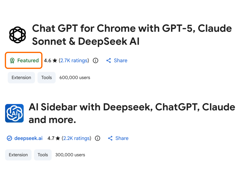 「おすすめ」バッジを取得したものも。インストール数は合計90万以上に上る