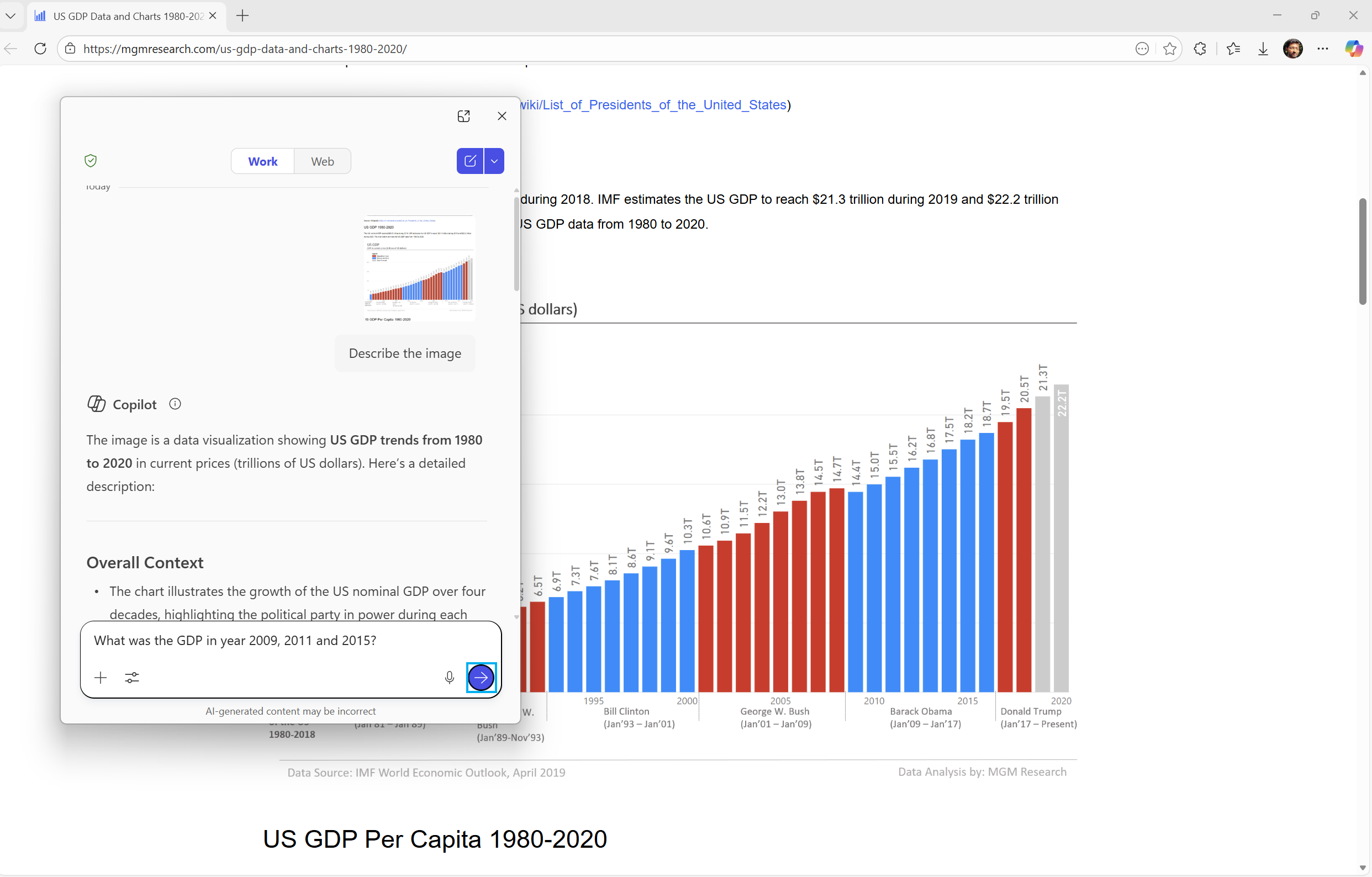 「ナレーター」が「Copilot」で画像を詳細に説明。追加の説明が必要な場合は、「Ask Copilot」機能でさらに質問できる