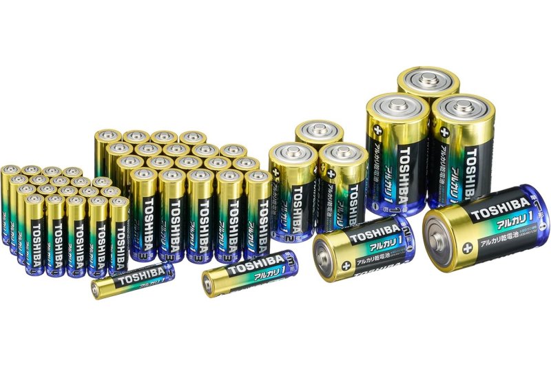 東芝 アルカリ1 単1～単4 常備セット