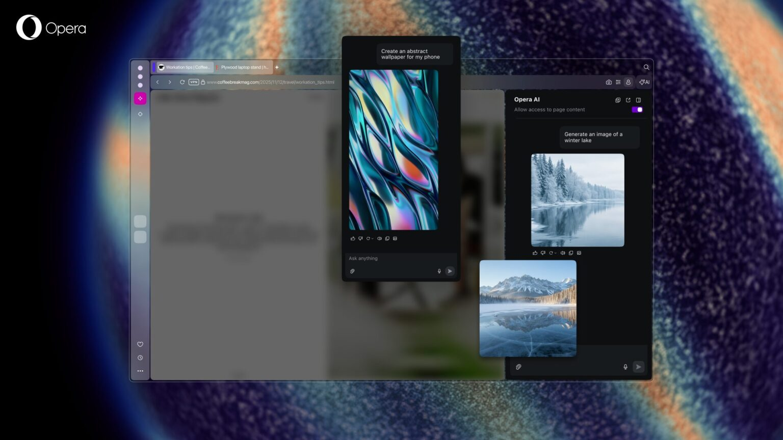 壁紙画像の生成機能