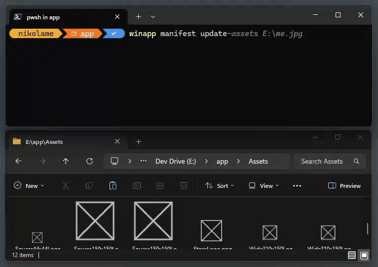 画像アセットの準備も簡単
