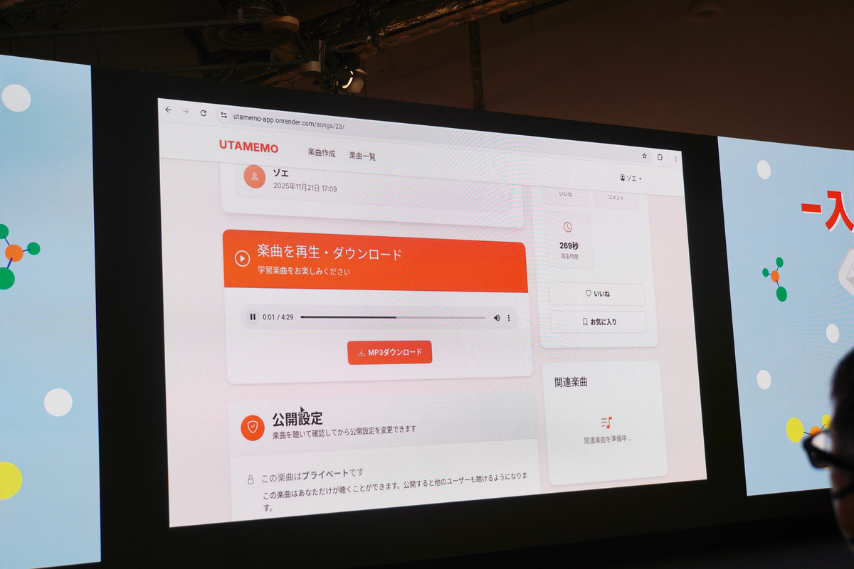 楽曲が作成された