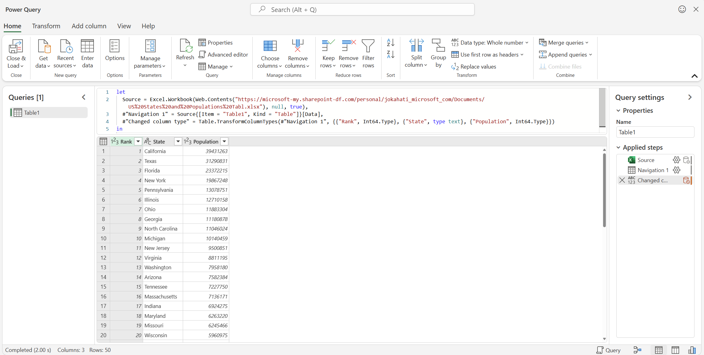 「Power Query Editor」でデータを扱いやすく加工