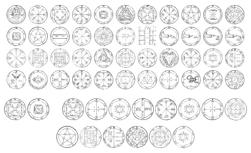 GL-Grimoire-MinKey / ソロモンの小さな鍵（72柱の精霊の紋章）