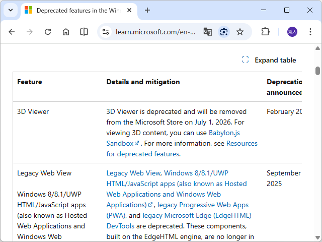 同社のアナウンス