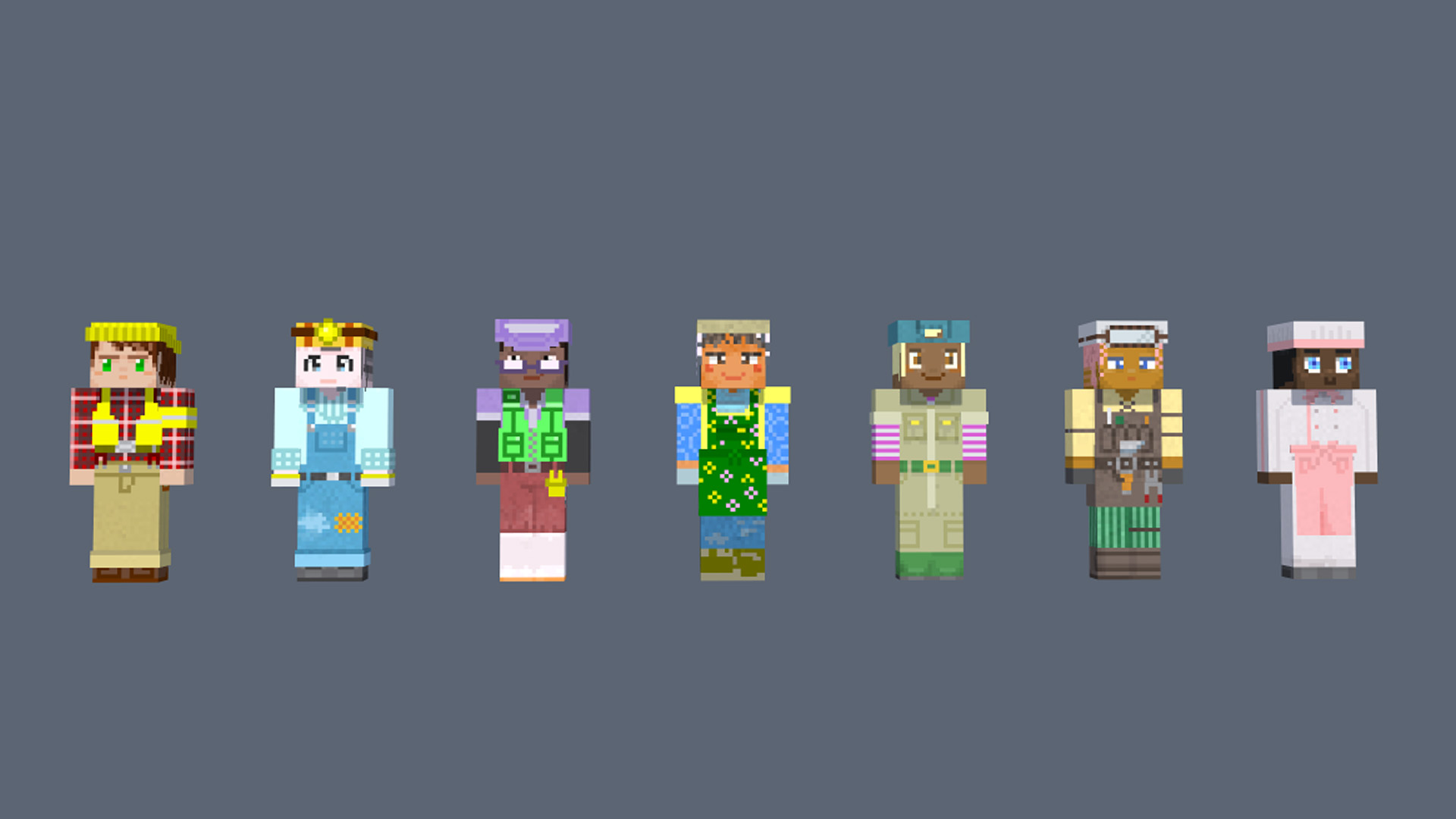 それぞれ細部にまでこだわった色鮮やかなHDスキン