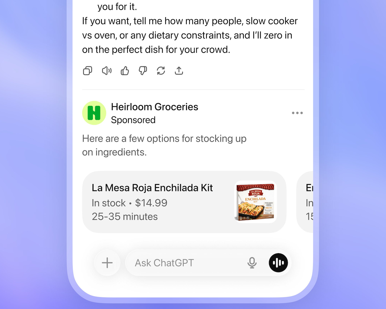 「ChatGPT」の広告機能、米国でテスト開始