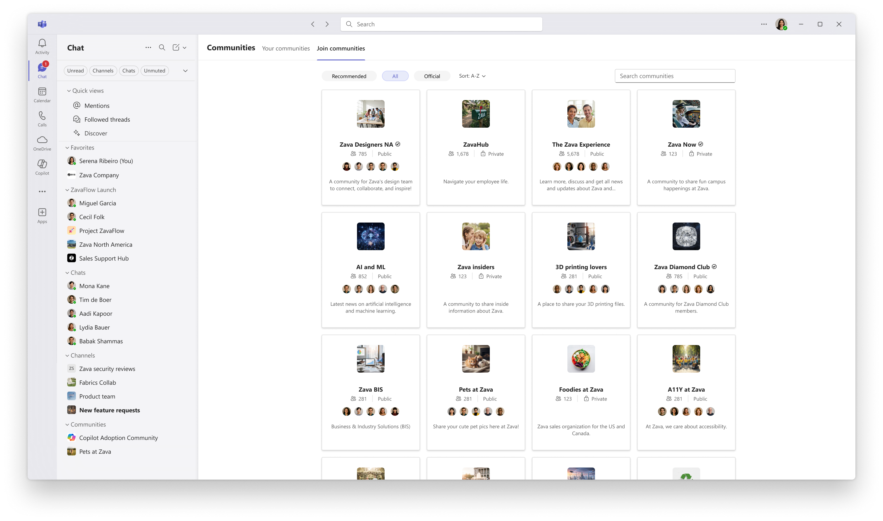 新しい「Your Communities」ページでコミュニティを発見