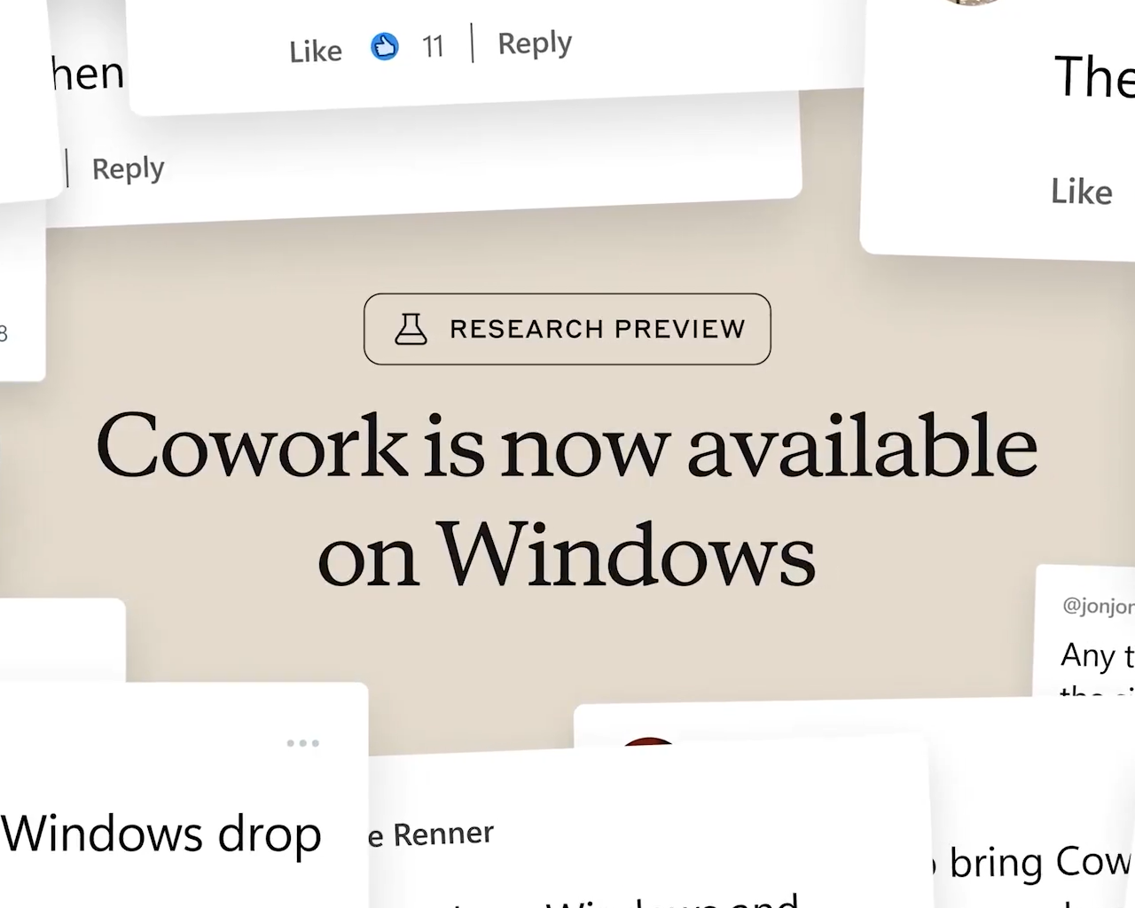 Anthropicの「Cowork」がWindowsに対応