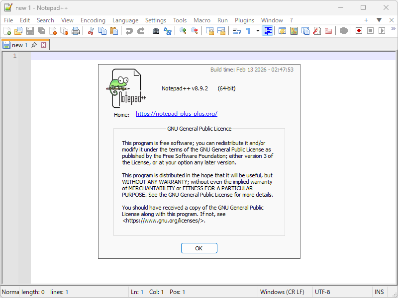 「Notepad++」v8.9.2