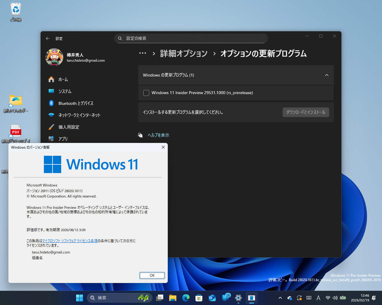 Microsoft、「Windows 11 Insider Preview」Build 29531.1000をCanaryチャネルへリリース