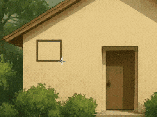 画像を部分選択すると現れる回転ハンドルをドラッグすると、選択した範囲だけを任意の向きに、自由な角度で回転させることができる