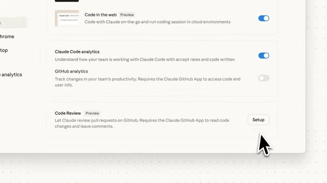 「Code Review」のセットアップ。リサーチプレビューとして提供される
