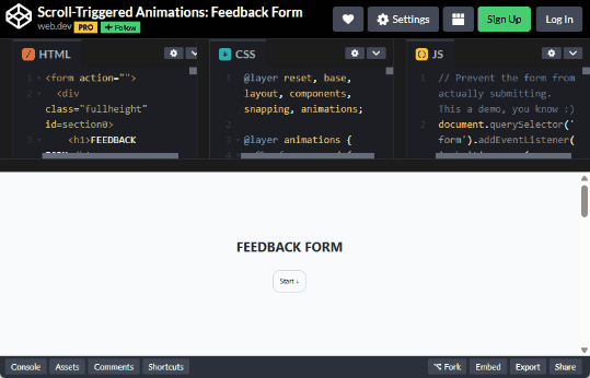 スクロール位置に応じてアニメーションを制御できる「スクロール トリガー」