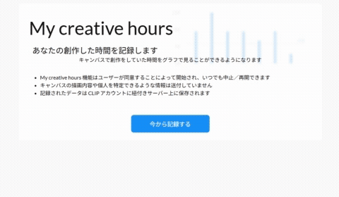 日ごとの作業時間の記録