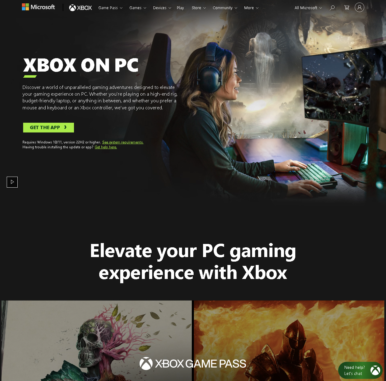 英語だと「Xbox on PC」になる