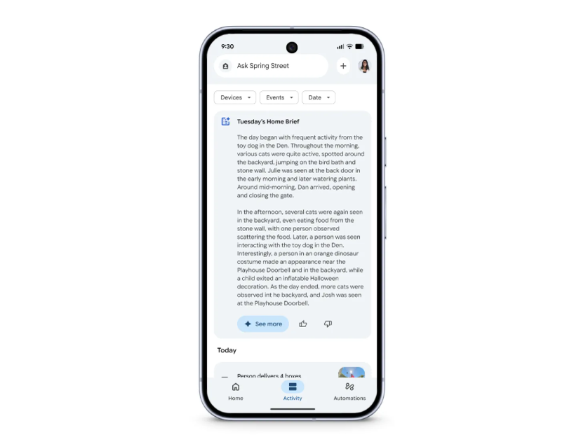 Geminiによる数時間分の映像の要約例