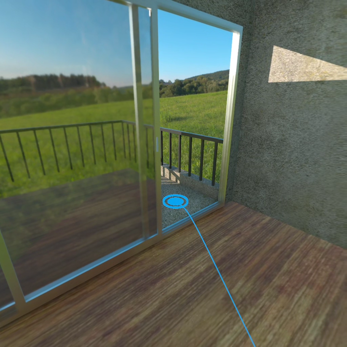 VR Scene Inspectionアドオンによるテレポート機能