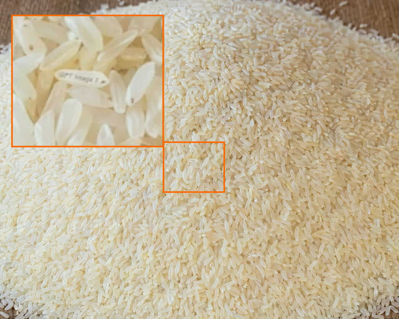 米粒の山。米粒には“GPT Image 2”と書かれている。従来の画像生成AIが苦手としがちなこうした表現も、「ChatGPT Images 2.0」ならば生成可能