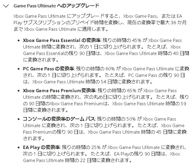 変換率はWebサイトで確認できる