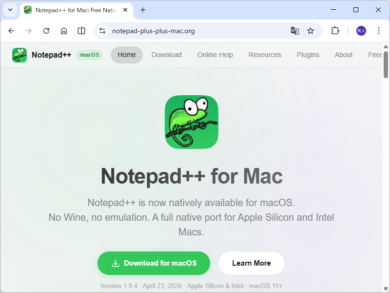 Windowsで定番のテキストエディター「Notepad++」がMacに移植するプロジェクト