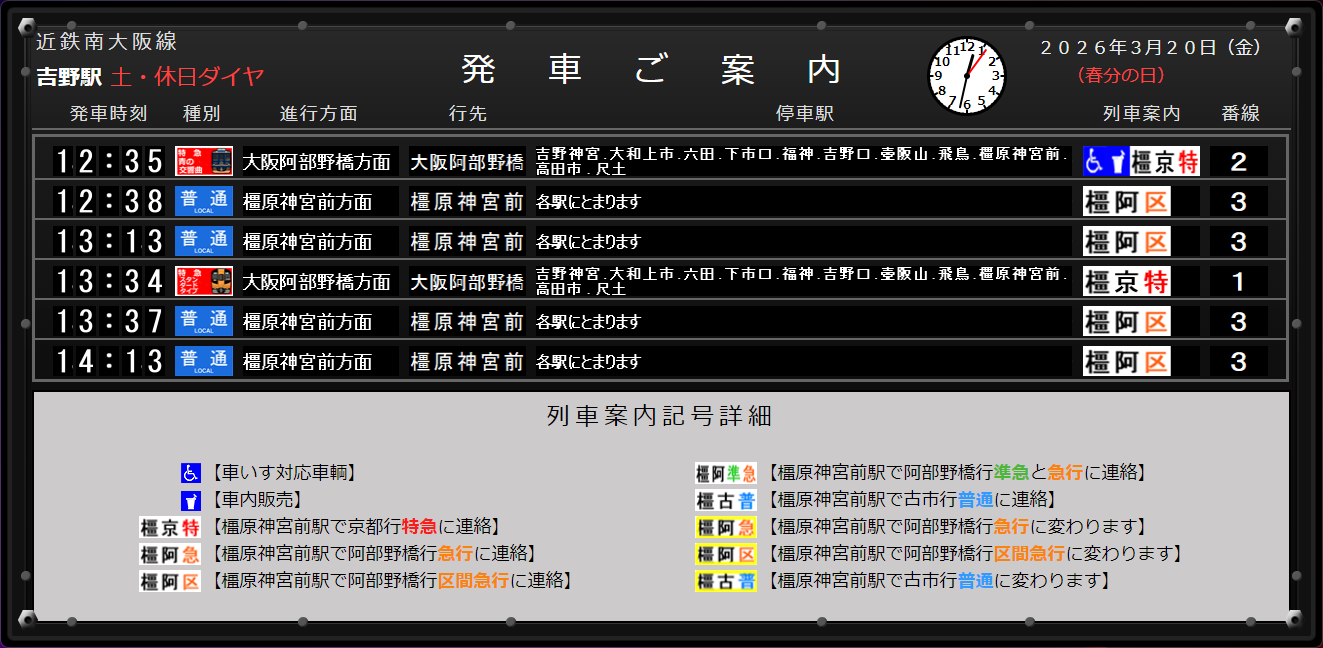 「パタパタ吉野駅」