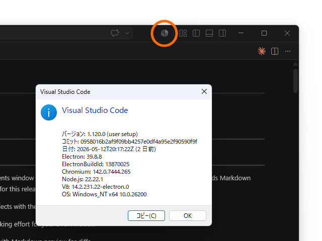 「Visual Studio Code」v1.120