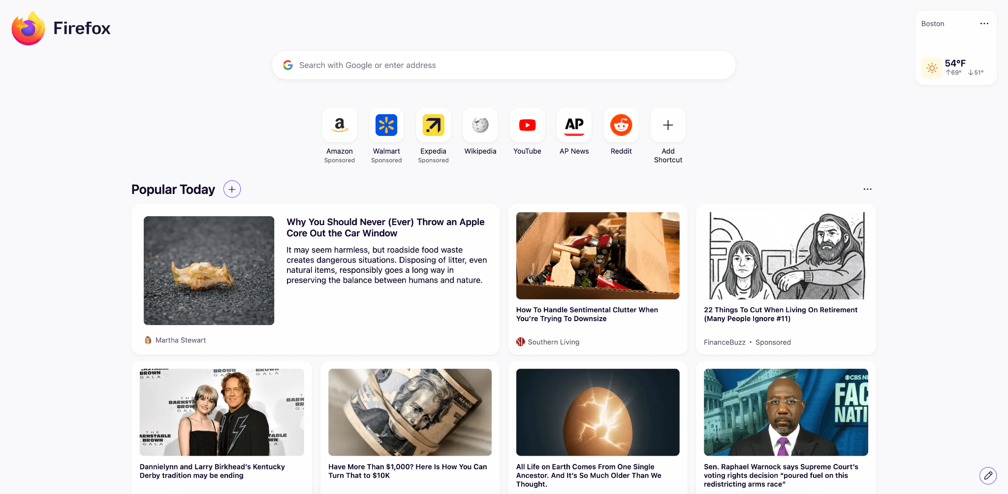 新規タブページ「Firefox Home」が刷新（リリースノートより引用）