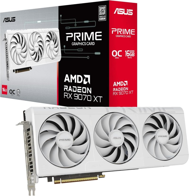 ASUS PRIME-RX9070XT-O16G-WHITE