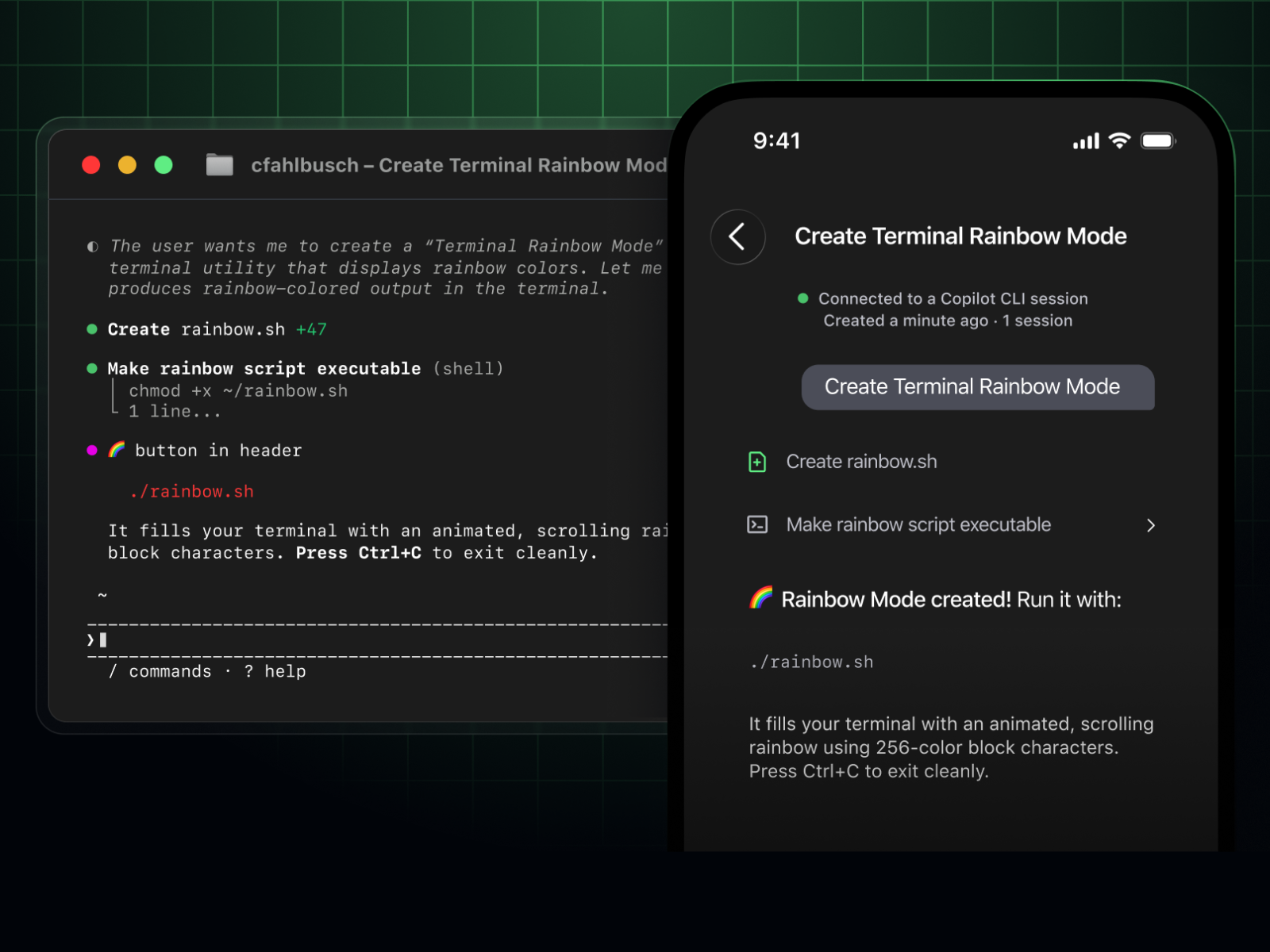 「GitHub Copilot CLI」がリモートコントロールに対応（同社リリースより引用）