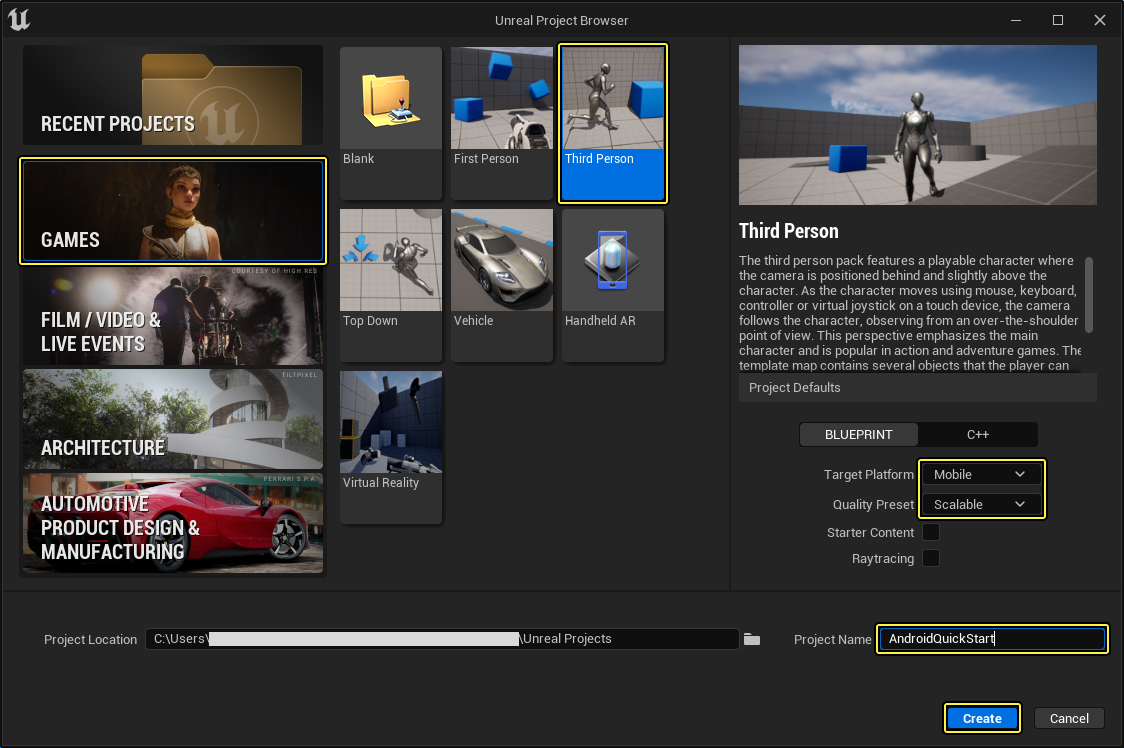 Unreal EngineでのAndroid XRサポート（同社サイトより引用）