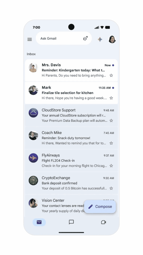 Gmail Live（同社サイトより引用）