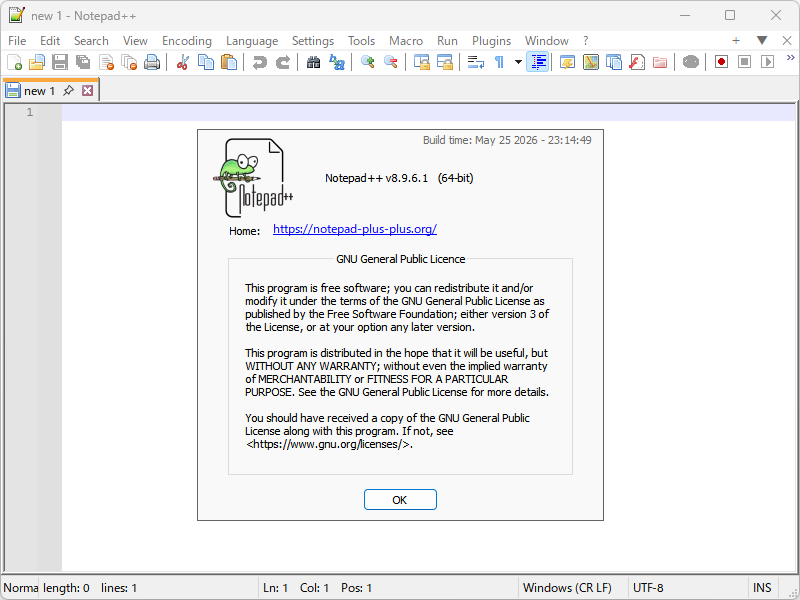 「Notepad++」v8.9.6.1