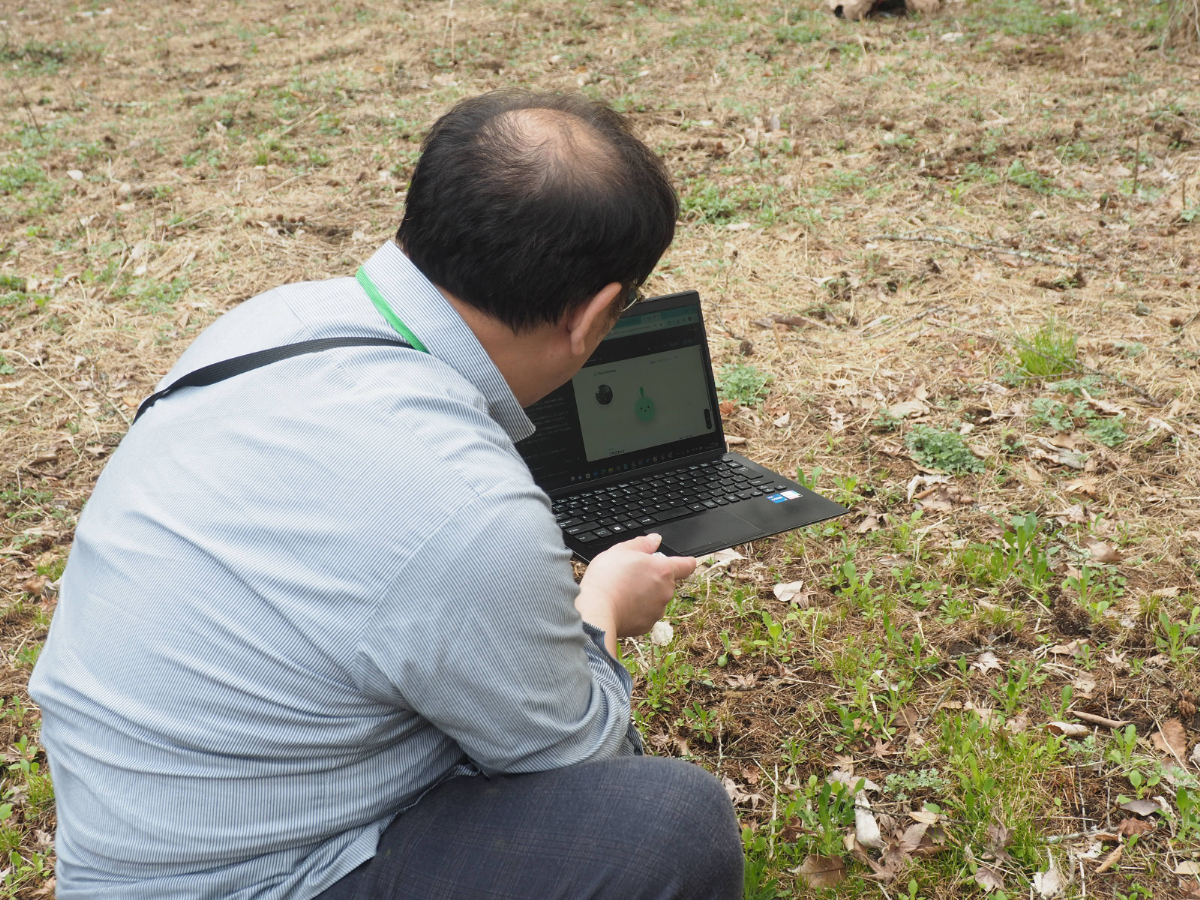 「現実改竄機構」チームが開発したゲームのひとつ。植物を撮影することで点数が入る